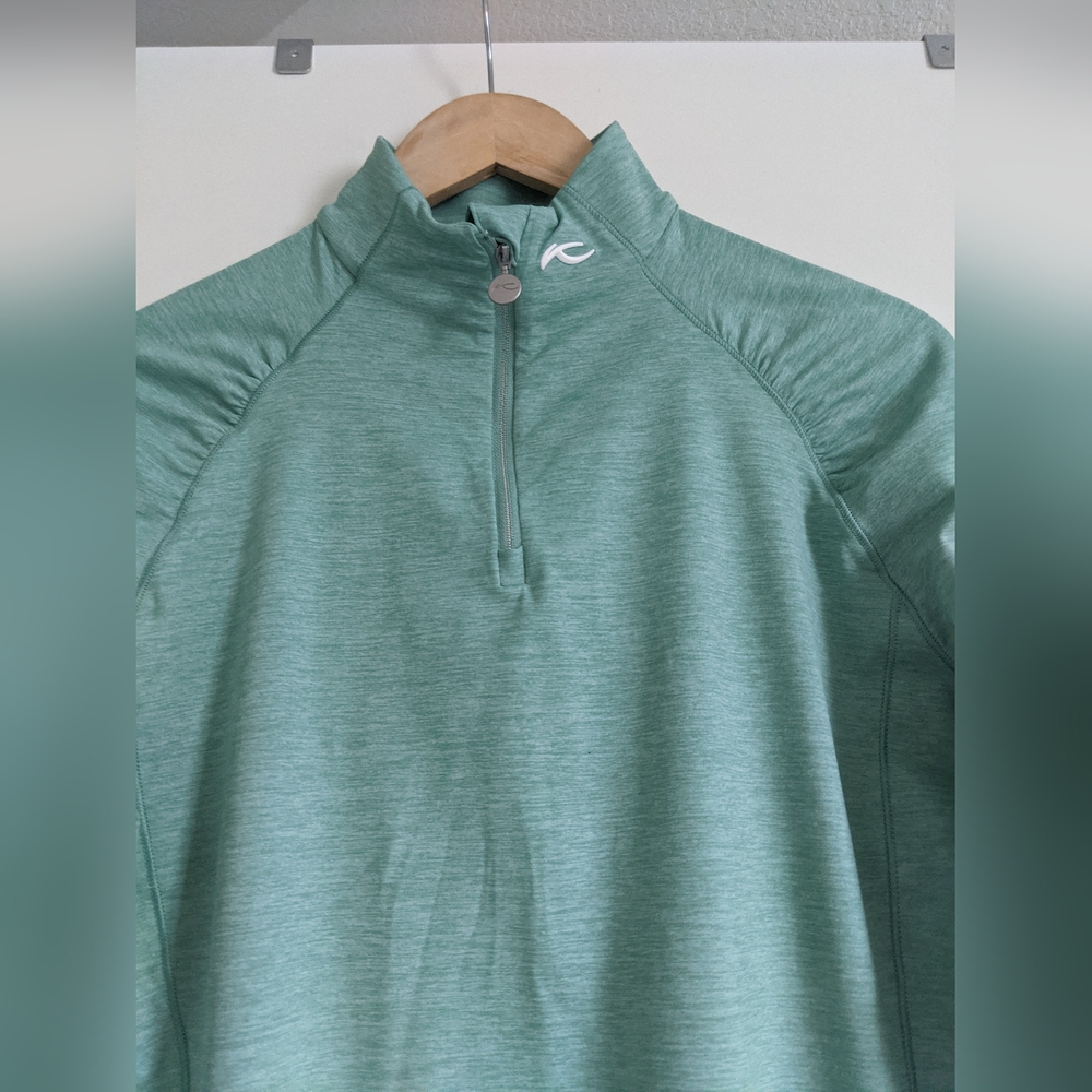 KJUS Green Quarter-Zip Pullover